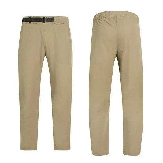 Men's lightweight golf trousers with black belt for comfort and style