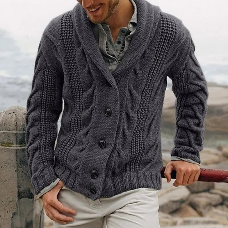 GolfThing Classic Knit Cardigan Sweater