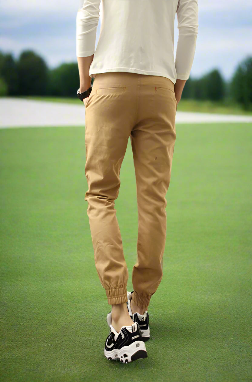 GolfThing Soft Cotton Cuffed Trousers