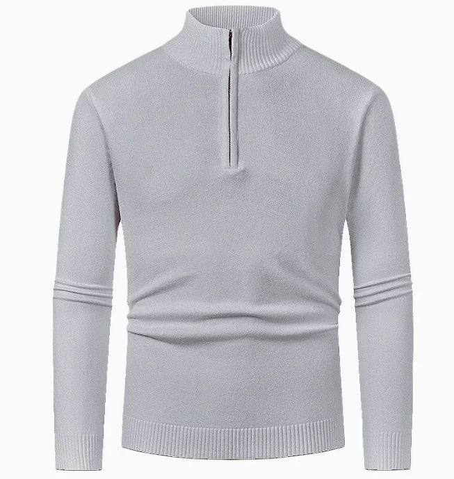 GolfThing Heritage Knit Polo Golf Sweater Brown