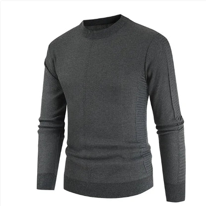 GolfThing Classic Comfort Round Neck Sweater - Easy Care Red