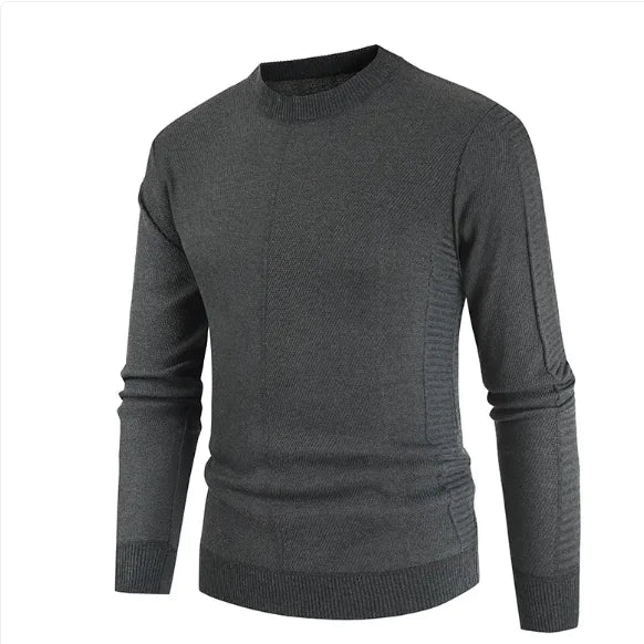 GolfThing Classic Comfort Round Neck Sweater - Easy Care Red