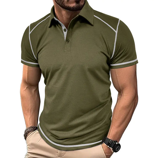 GolfThing Contrast Polo Shirt