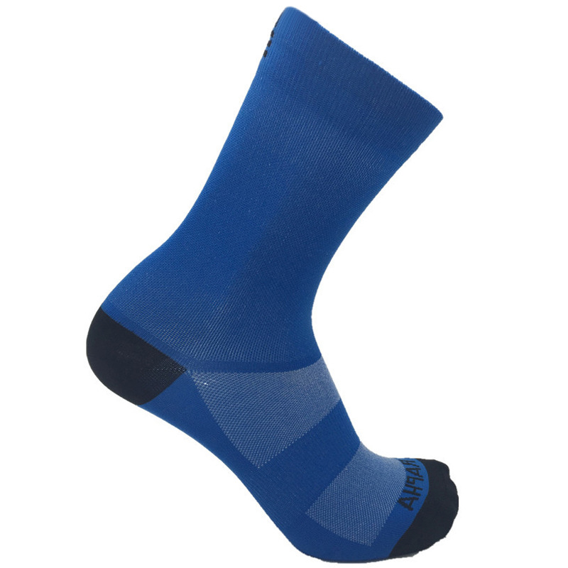 Pair of GolfThing breathable supportive golf socks with reinforced heel and toe, designed for comfort and moisture-wicking during golf and athletic activities