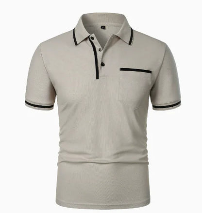 GolfThing Elite Lapel Golf Polo Shirt -Green