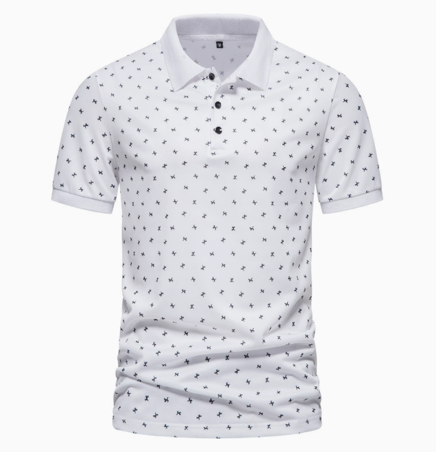 GolfThing Men's Golf Polo Shirt - Patterned Comfortable & Versatile