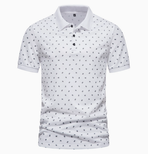GolfThing Men's Golf Polo Shirt - Patterned Comfortable & Versatile
