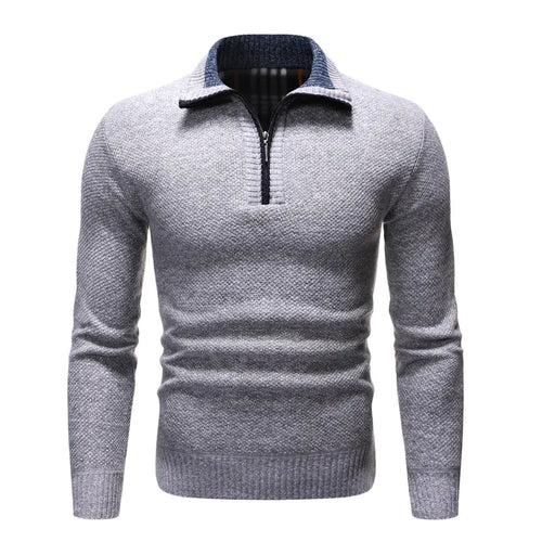 GolfThing Heather Knit Quarter-Zip Sweater