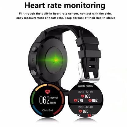 Sports Pedometer GPS Smart Watch Black