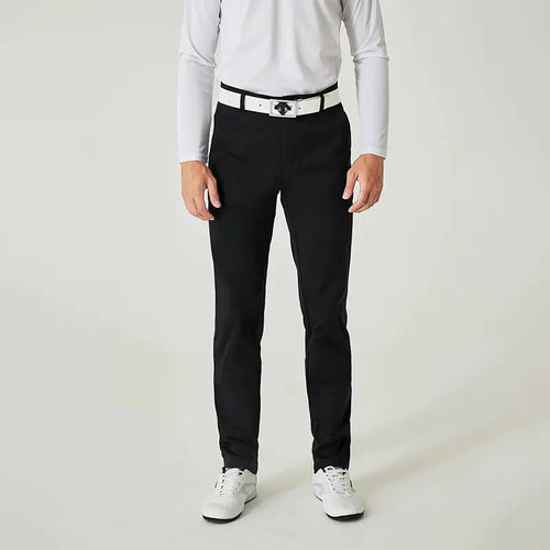 GolfThing Slim Fit Golf Trousers- Breathable Quick-Dry - Black