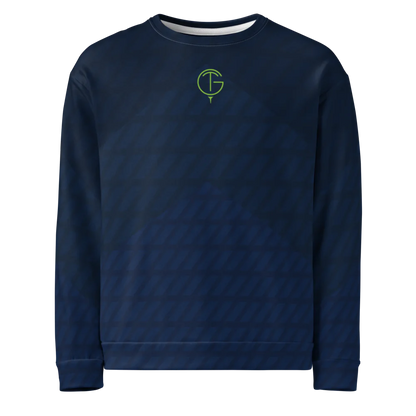 GolfThing Patterned Golf Sweatshirt/Jumper Blue Green