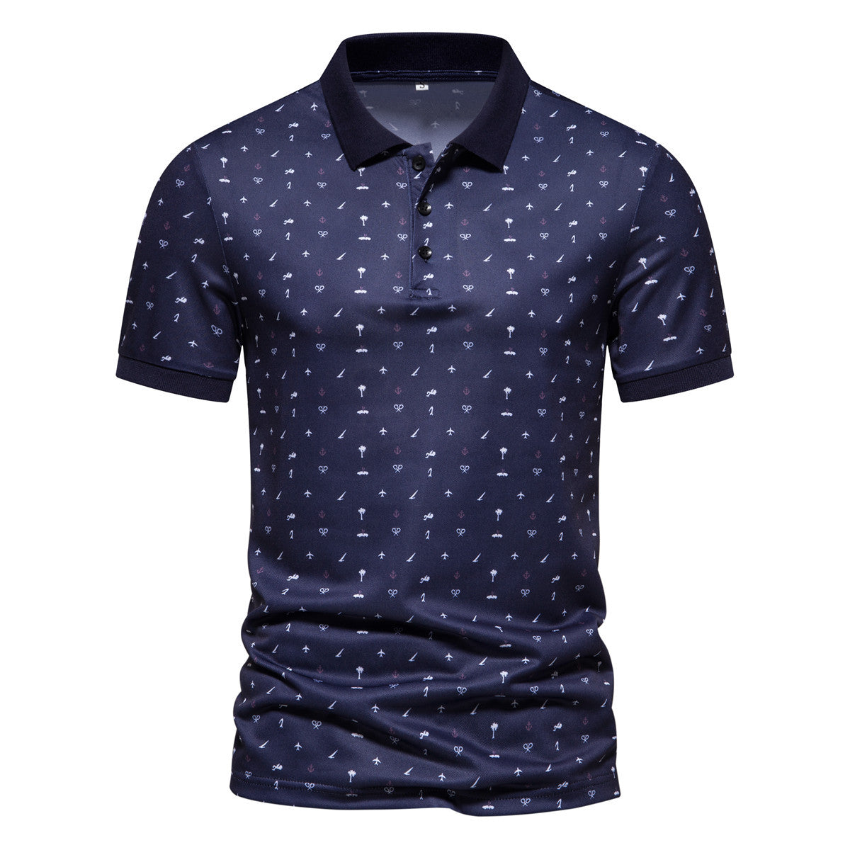 GolfThing Men's Golf Polo Shirt - Patterned Comfortable & Versatile