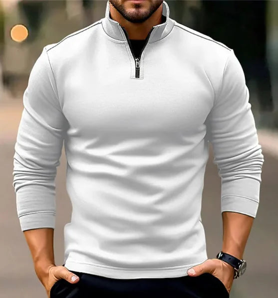 GolfThing Golf Sweater Athletic Fit Long-sleeve Zipper Navy