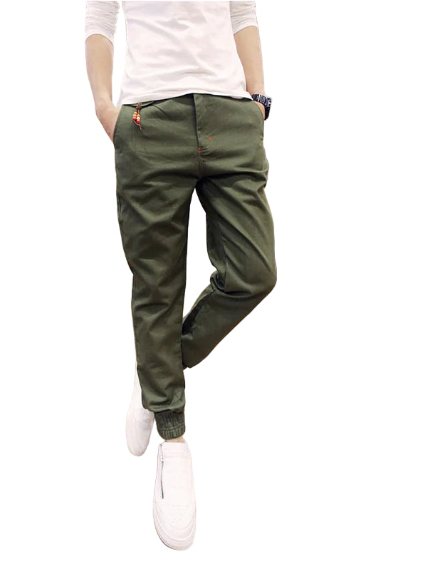 GolfThing Soft Cotton Cuffed Trousers