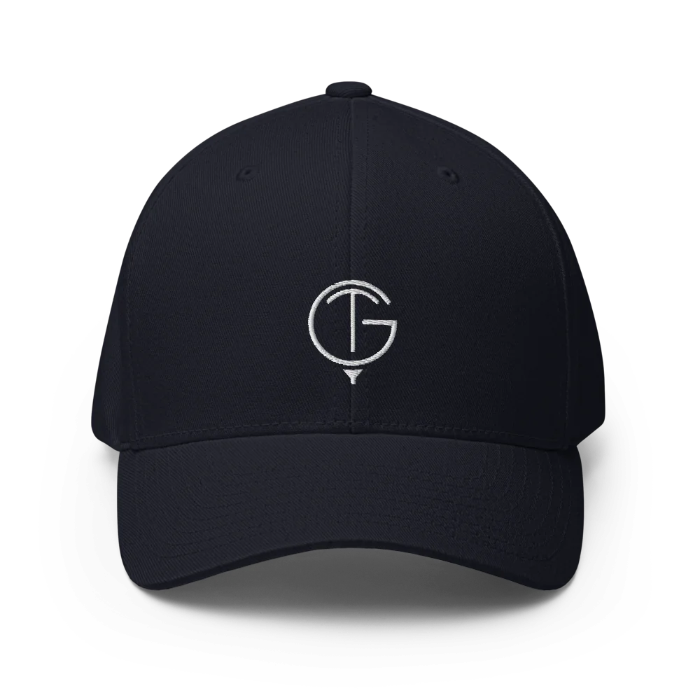 GolfThing Closed-Back Structured Golf Cap | Flexfit Blue