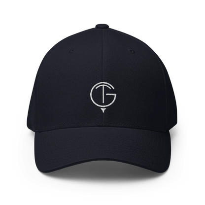 GolfThing Closed-Back Structured Golf Cap | Flexfit Blue