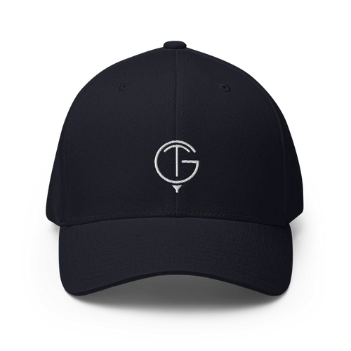 GolfThing Closed-Back Structured Golf Cap | Flexfit Black