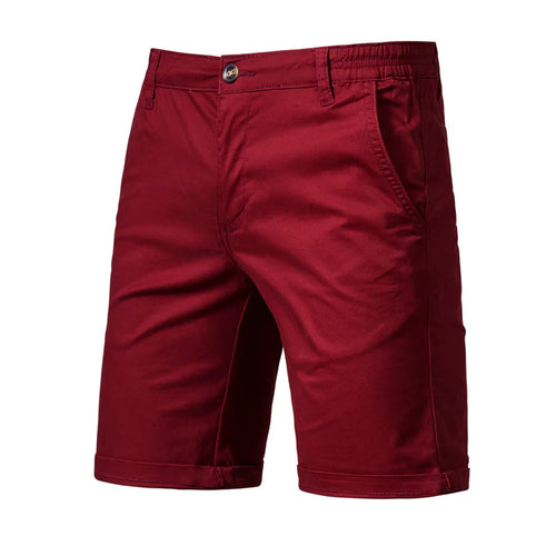 GolfThing Tailored Golf Shorts - Slim Fit  Wine Red