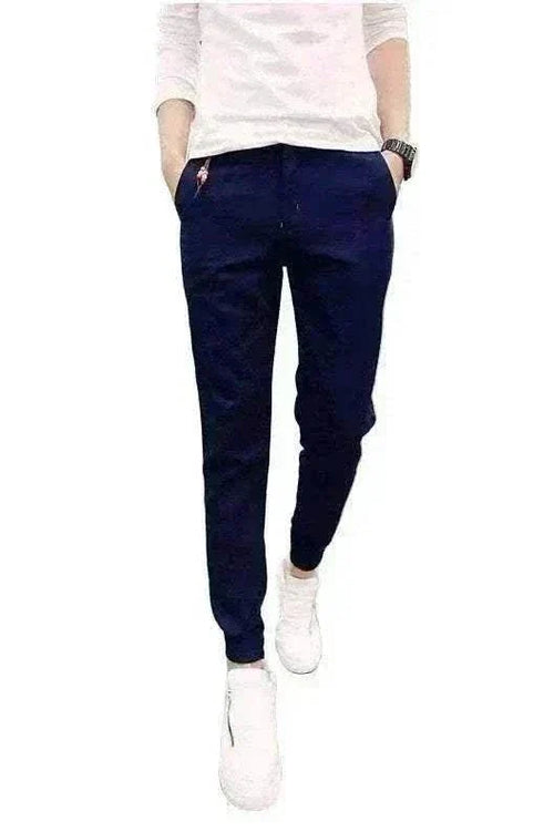 Soft cotton cuffed golf trousers with adjustable waistband