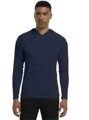 GolfThing colour block men's golf hoodie with moisture-wicking technology