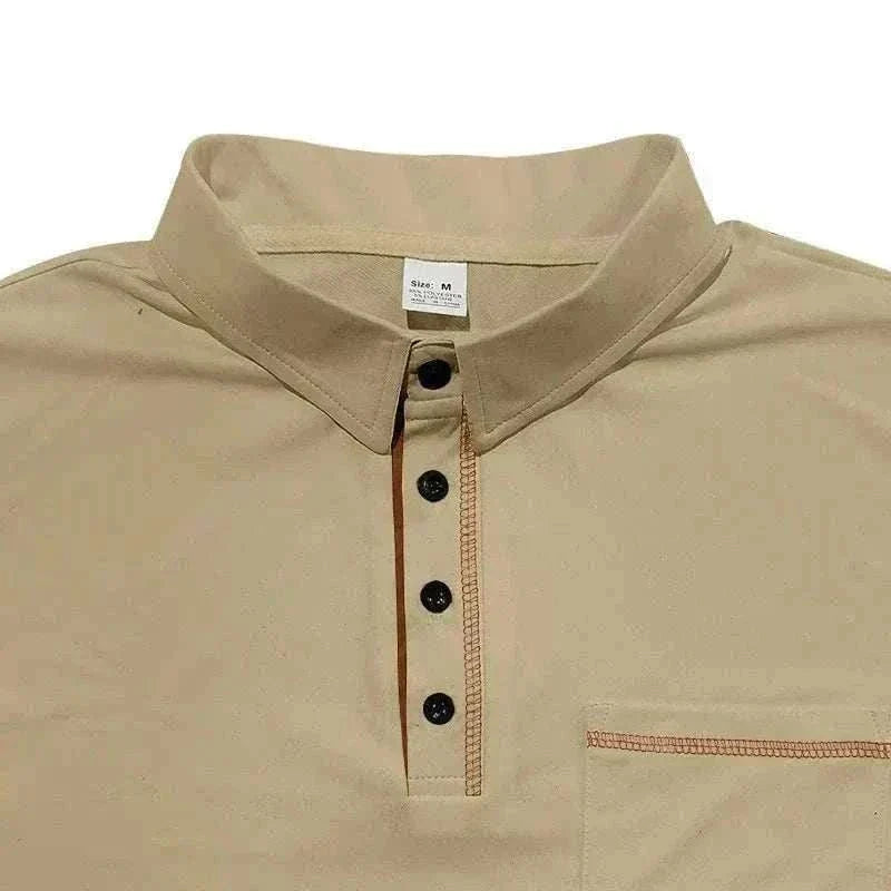 GolfThing golf polo shirt with detailed sleeve and moisture-wicking fabric