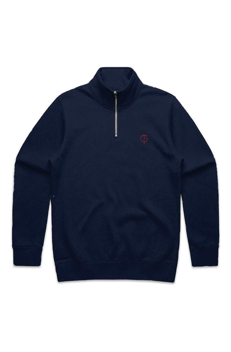 Navy GolfThing Links quarter zip golf jumper for men