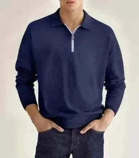 GolfThing Men's Elite quarter zip moisture-wicking golf jumper