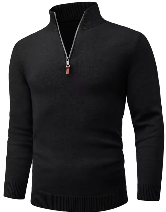 GolfThing men’s cotton quarter zip golf jumper for men