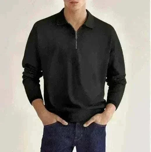 GolfThing men's quarter zip golf jumper moisture wicking fabric