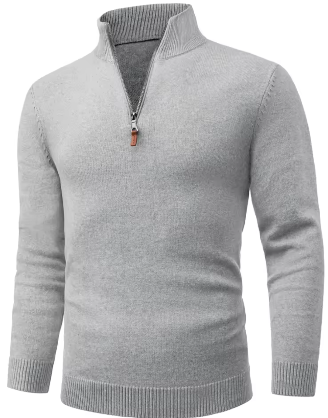 GolfThing men’s cotton quarter zip golf jumper in dark color