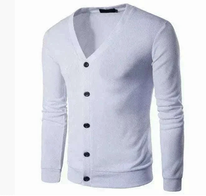 Black GolfThing Signature Knit Golf Cardigan sweater with V-neck and buttons
