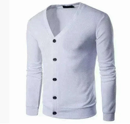 Black GolfThing Signature Knit Golf Cardigan sweater with V-neck and buttons