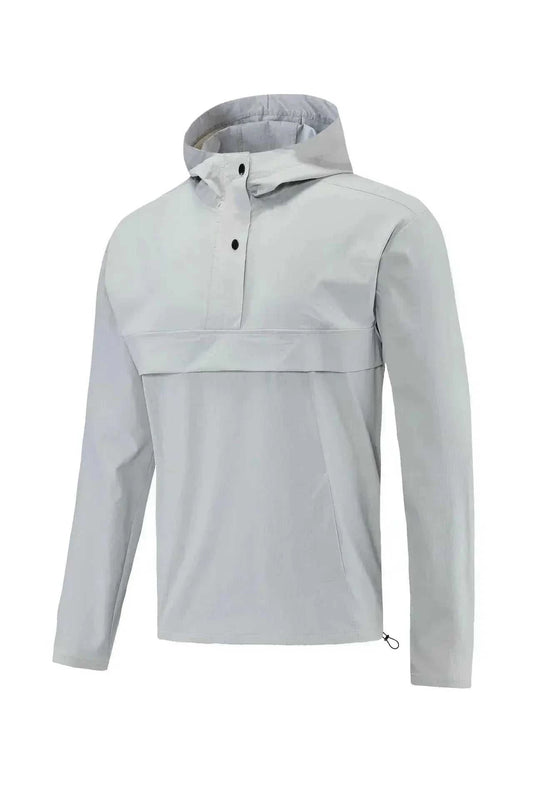 GolfThing waterproof golf windbreaker jacket with hood and zippered pockets