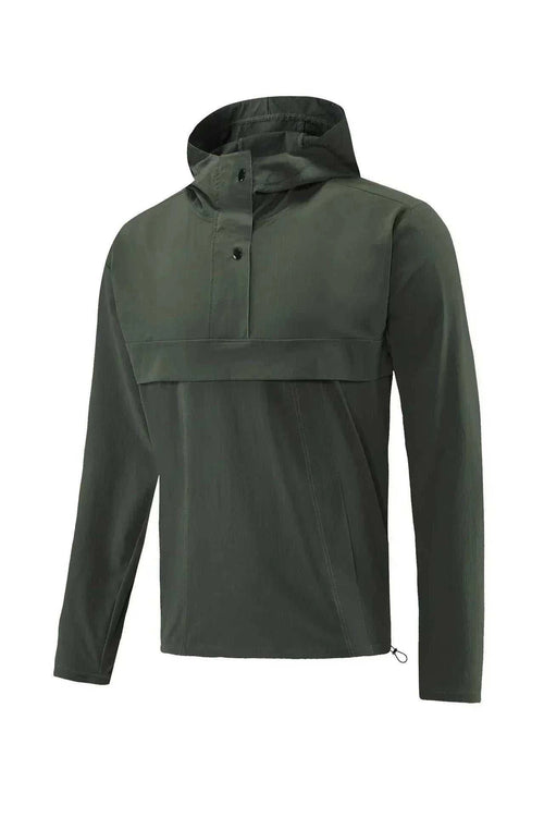 GolfThing waterproof golf windbreaker jacket with hood and zippered pockets