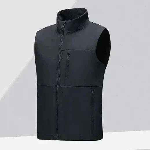 GolfThing waterproof soft shell golf gilet with high collar