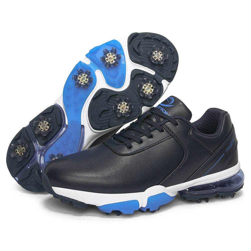 GolfThing waterproof soft spike golf shoes with air cushion for wet weather