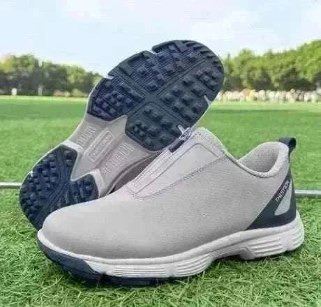 GolfThing Zen Zipper spikeless golf trainers with zipper closure