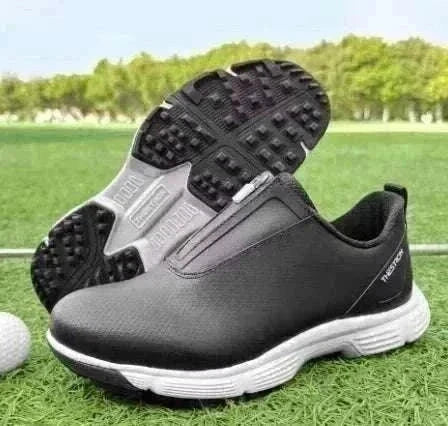 GolfThing Zen Zipper spikeless golf trainers with zipper closure