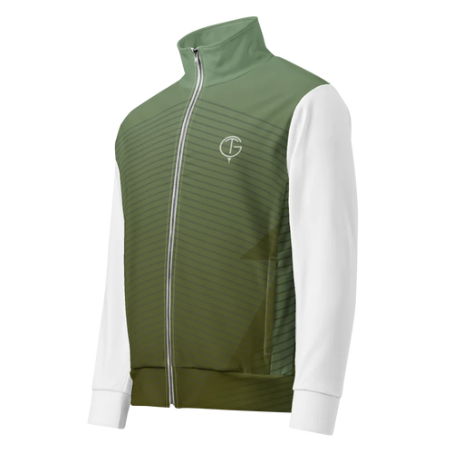 GolfThing Signature Golf Jacket - Green and White