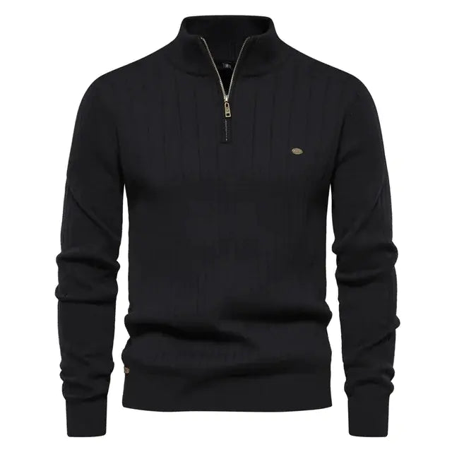 GolfThing High-Quality Club Knit Golf Sweater - Brown