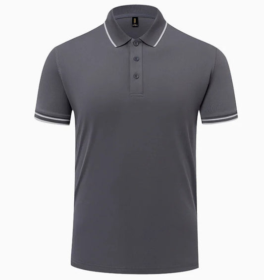 GolfThing PureForm Golf Polo Shirt Dark Grey - High Quality Breathable Polyester