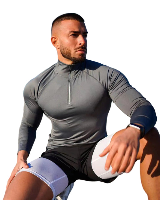 GolfThing High Stretch Quarter Zip Sport Jumper - Quick Dry