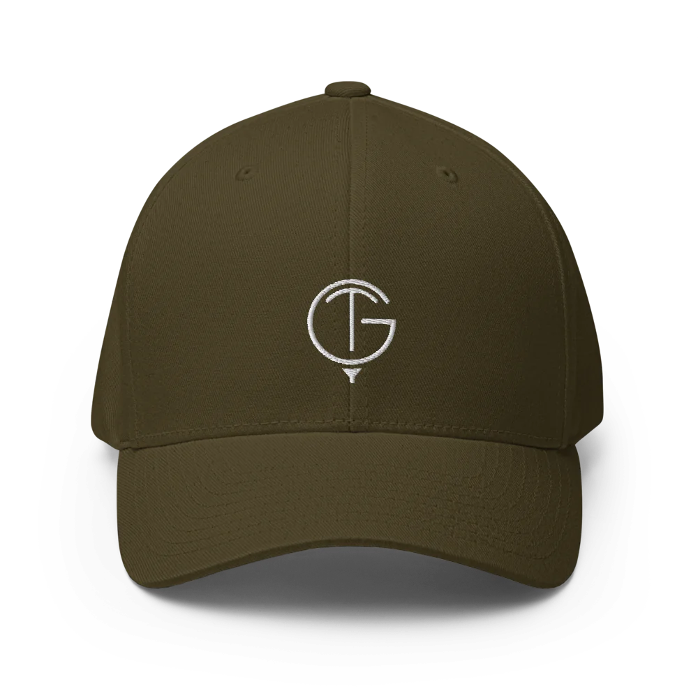 GolfThing Closed-Back Structured Golf Cap | Flexfit Blue
