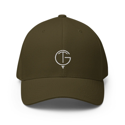 GolfThing Closed-Back Structured Golf Cap | Flexfit Blue