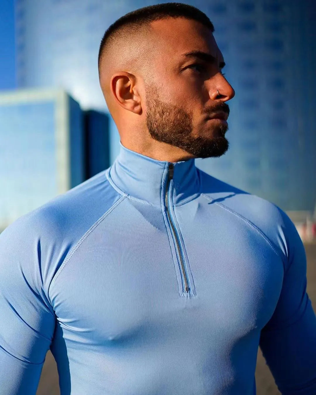 GolfThing High Stretch Quarter Zip Sport Jumper - Quick Dry