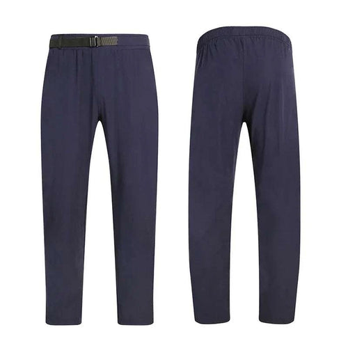 Men's lightweight cooling golf trousers with black belt