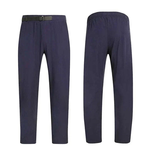 Men's lightweight cooling golf trousers with black belt