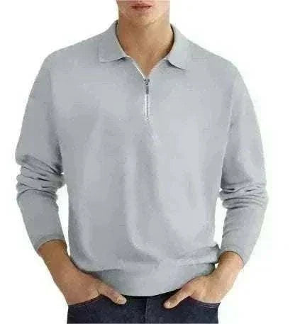 Men's Elite Fit Quarter Zip Jumper in dark color for golf and casual wear
