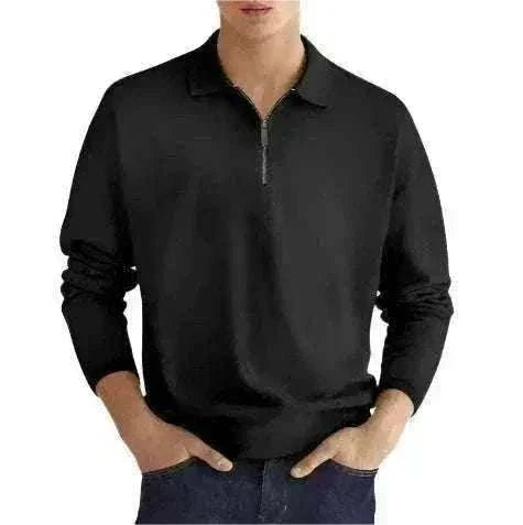 Men's Elite Fit Quarter Zip Jumper in moisture-wicking fabric for golf