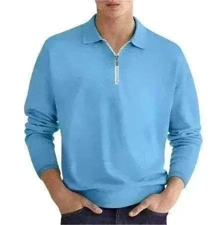 Men's Elite Fit Quarter Zip Jumper golf pullover in black